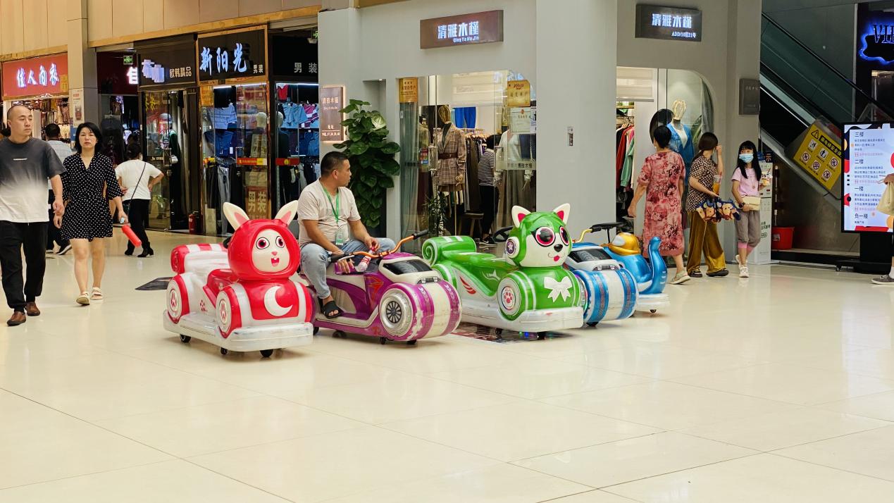 儿童游乐车现身钱江商城，深受幼伴侣青睐